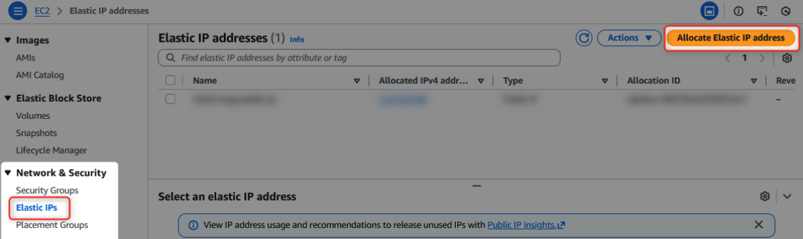 AWS Elastic IP Address